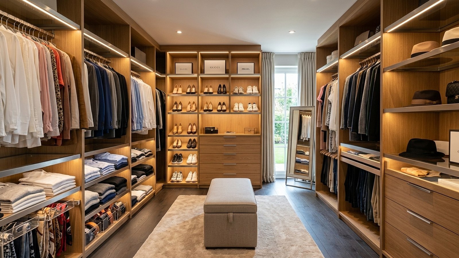 Mesmo closet após organização — Depois organizado